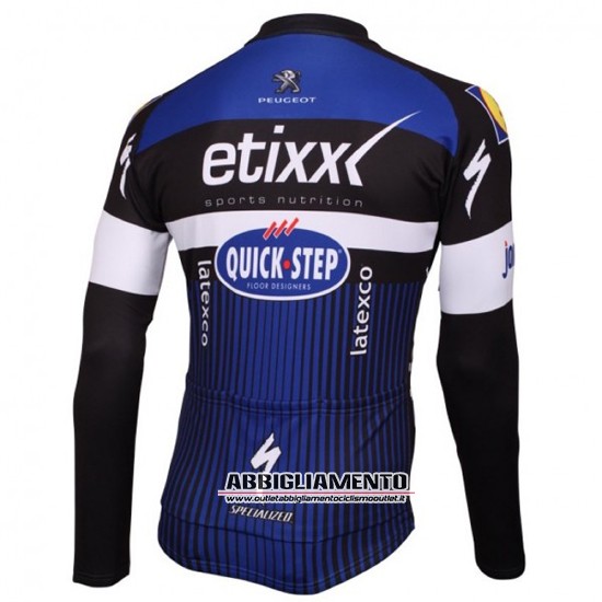 Abbigliamento Etixx Quick Step 2016 Manica Lunga E Calzamaglia Con Bretelle Blu E Nero - Clicca l'immagine per chiudere